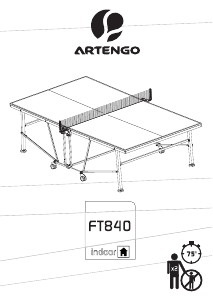 Manual Artengo FT840 Masă de tenis de masă