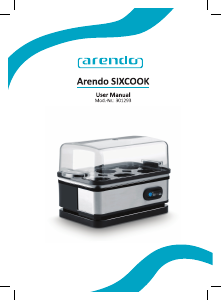 Bedienungsanleitung Arendo Sixcook Eierkocher
