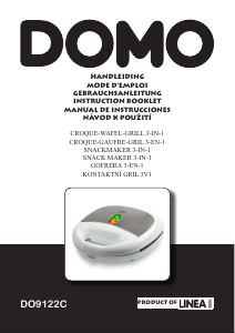 Manuál Domo DO9122C Kontaktní gril