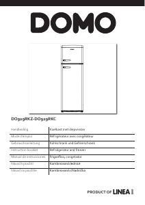 Manual Domo DO929RKC Fridge-Freezer