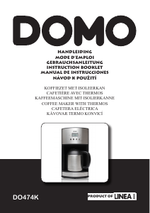 Manual de uso Domo DO474K Máquina de café