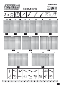 Manual Leen Bakker Tirana (236x200x58) Wardrobe