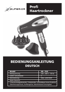 Bedienungsanleitung Superior HD-703I Haartrockner