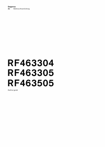 Bedienungsanleitung Gaggenau RF463305 Gefrierschrank