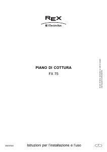 Manuale Electrolux-Rex FX75OV Piano cottura