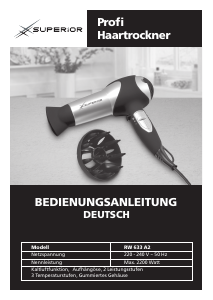 Bedienungsanleitung Superior RW-633 A2 Haartrockner