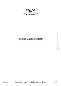 Manuale Electrolux-Rex RB900ES Cucina
