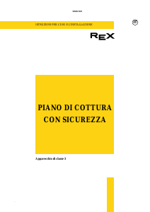 Manuale Rex PB75SNV Piano cottura