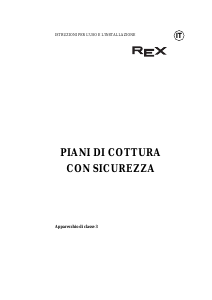 Manuale Rex PX75OV Piano cottura