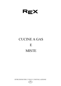 Manuale Rex RX95GSA Cucina