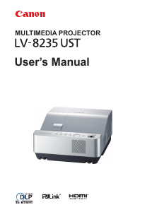 Bruksanvisning Canon LV-8235 UST Projektor