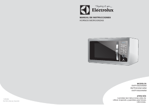 Manual de uso Electrolux EMTP28G5MCMSM Microondas