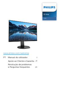 Manual Philips 252B9 Monitor LED