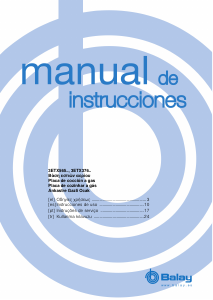 Manual de uso Balay 3ETX565HB Placa