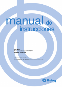 Manual de uso Balay 3BF263NX Campana extractora
