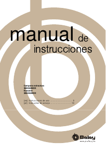 Manual de uso Balay 3BH262MXX Campana extractora