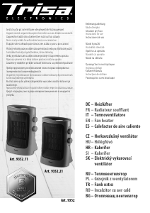 Manual Trisa Vario Heater Heater