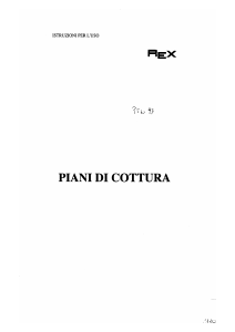 Manuale Rex PXL94V Piano cottura