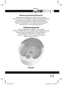 Руководство Clatronic FM 2937 Ванна для ног