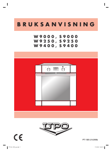 Bruksanvisning UPO S9000 Ugn