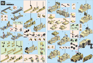 Handleiding Blocki set KB84026 MyArmy Pantservoertuig