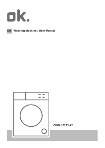 Manual OK OWM 17223 A2 Washing Machine
