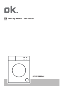 Bruksanvisning OK OWM 17223 A2 Tvättmaskin