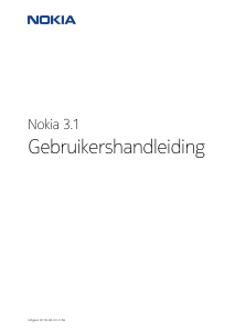 Handleiding Nokia 3.1 Mobiele telefoon