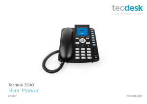 Bruksanvisning Tecdesk 3500 Telefon
