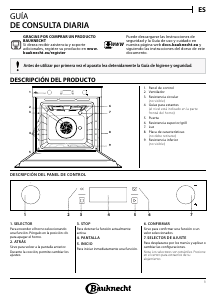 Manual de uso Bauknecht BIK7 CH8VS PT Horno