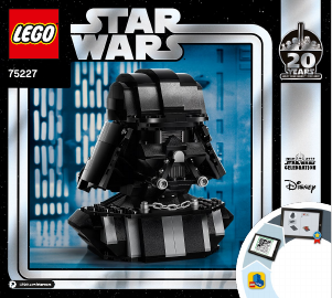 Manual Lego set 75227 Star Wars Darth Vader bust