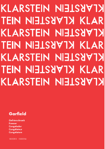 Manual de uso Klarstein 10033113 Garfield Congelador