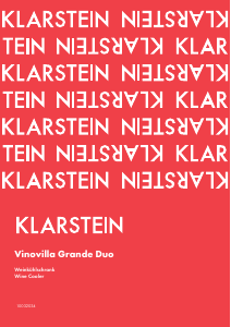 Bruksanvisning Klarstein 10032034 Vinovilla Grande Duo Vinkyl