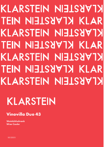Bruksanvisning Klarstein 10032031 Vinovilla Duo 43 Vinkyl