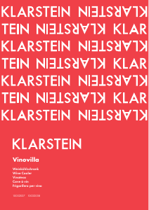 Bruksanvisning Klarstein 10032037 Vinovilla Vinkyl