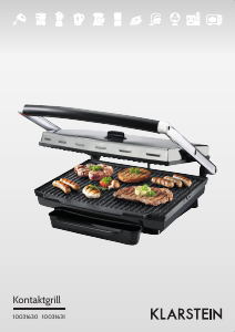 Bruksanvisning Klarstein 10031630 Smörgåsgrill