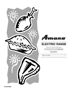 Manual Amana AEP222VAW Range