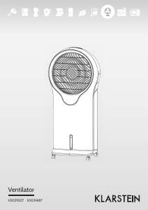 Handleiding Klarstein 10029327 Ventilator