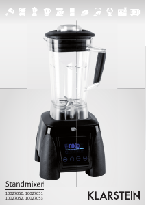 Manual Klarstein 60001598 Blender