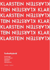 Bruksanvisning Klarstein 10032945 TurboHybrid Dammsugare
