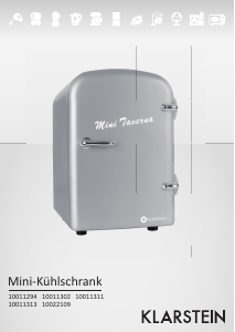 Manual de uso Klarstein 10022109 Mini Refrigerador