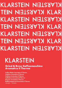 Bedienungsanleitung Klarstein 10032876 Aromatica II Thermo Kaffeemaschine