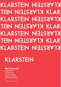 Bedienungsanleitung Klarstein 10033138 Baristomat Kaffeemaschine