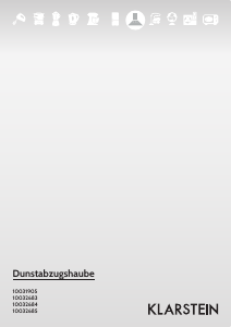 Bedienungsanleitung Klarstein 10032685 Dunstabzugshaube