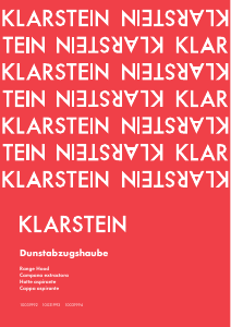 Bedienungsanleitung Klarstein 10031992 Dunstabzugshaube