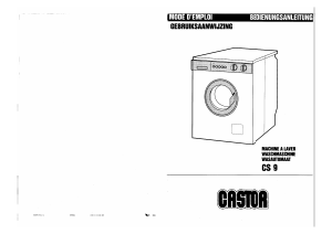 Mode d’emploi Castor CS9 Lave-linge
