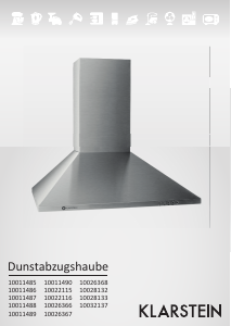 Handleiding Klarstein 10032137 Afzuigkap