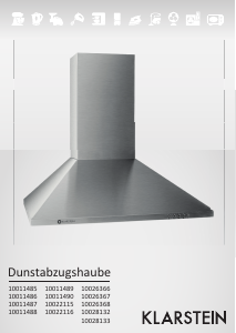 Bedienungsanleitung Klarstein 10028133 Dunstabzugshaube