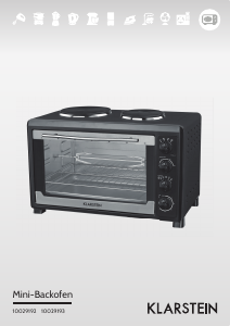 Manual Klarstein 10029192 Mini Oven