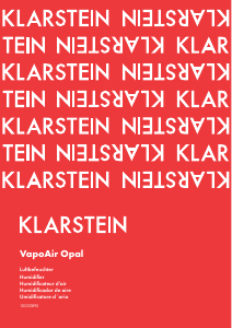 Bruksanvisning Klarstein 10032895 VapoAir Opal Luftfuktare